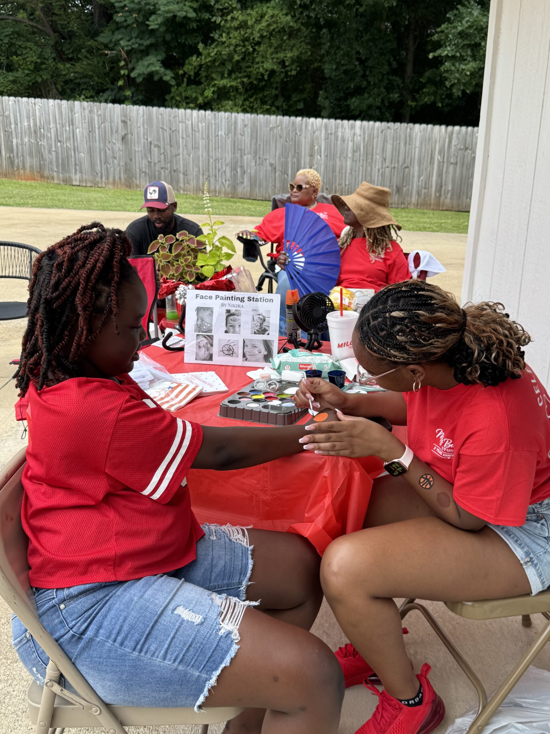 My Bump Studio 3 Year Anniversary face painting station